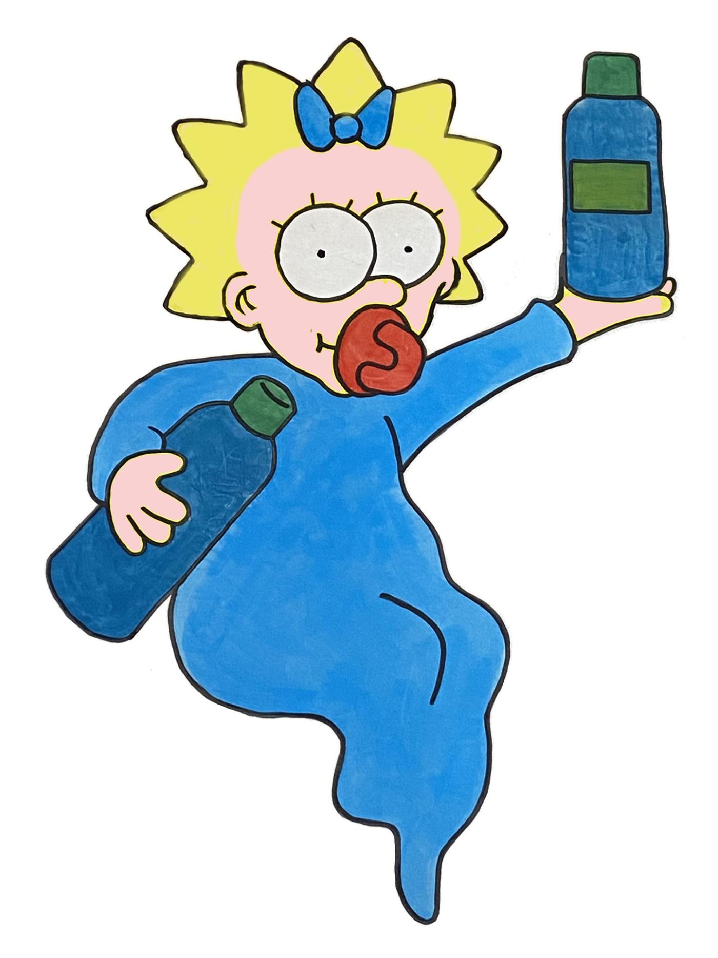 Illustration von Baby Blau