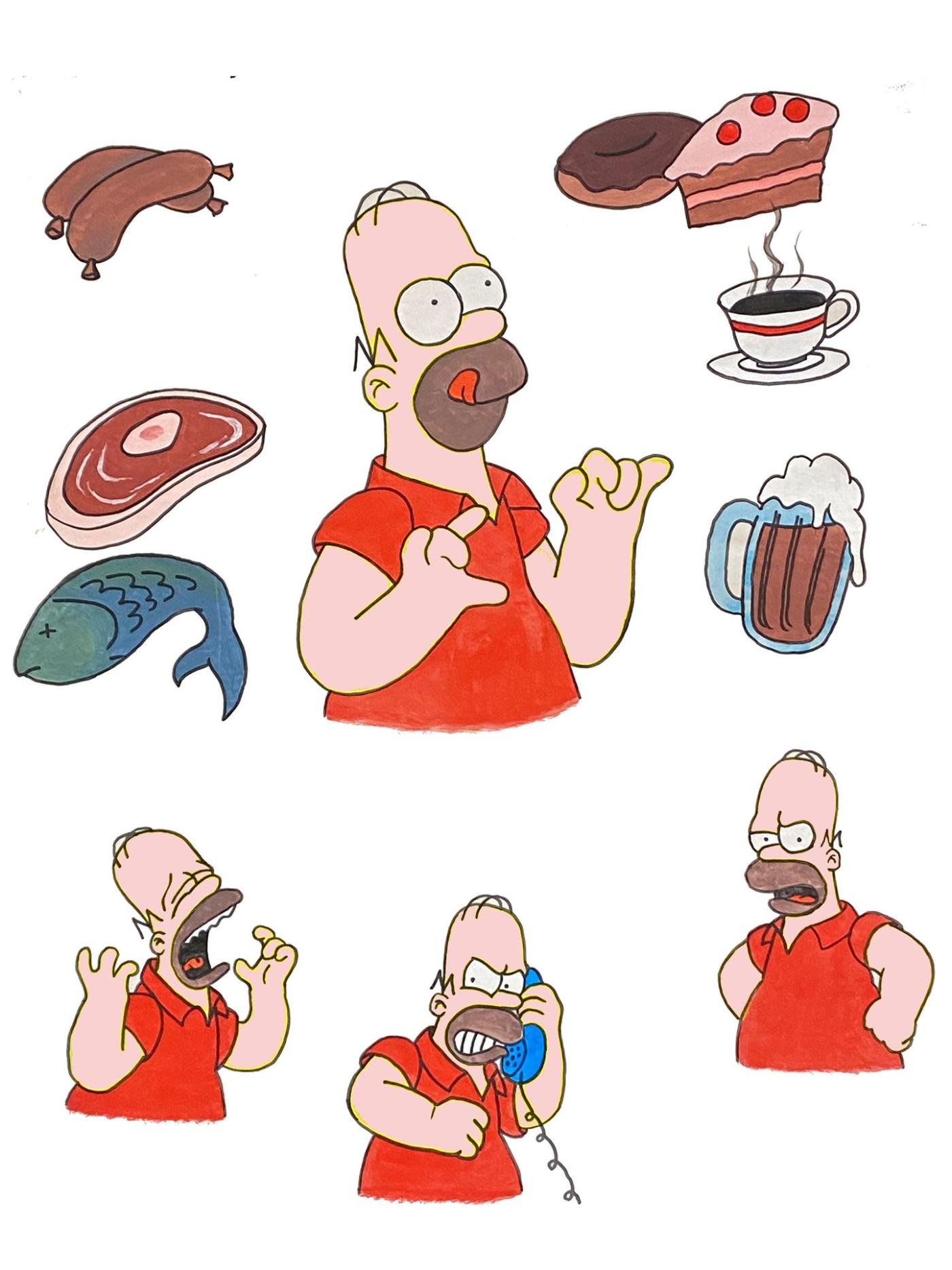 Illustration der Lebensweise von Herrn Rot